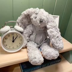 Grey Rabbit Plush Toy With Long Ear And Skirt Stuffed Animal