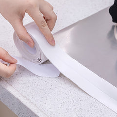 10.4ft Self Adhesive PVC Waterproof Sealing Strip Tape for Bathroom Sink Bath