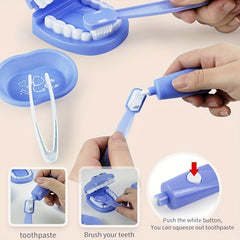 9pcs Dental Toy Set for Pretend Play as Doctors and Nurses