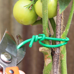 Soft Twist Tie 32 8ft Green TPR Reusable Garden Ties Support Plant Vines
