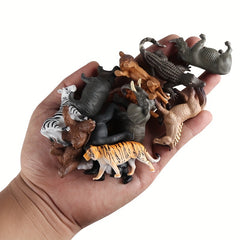 Farm Wild Animal Figures Set Lion Tiger Shark Dog & Ocean Models