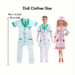 Doll Doctor Costume Accessories Set for 11.5-inch Dolls