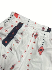 Women's Plus Floral Print Wide Leg Pants Elastic Waist Pockets