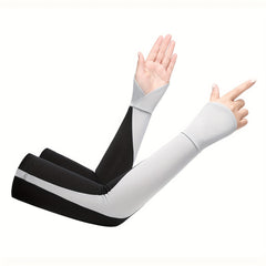 Block Ice Sleeves Long UV Protection Sleeves Outdoor Cycling Fishing Sunscreen