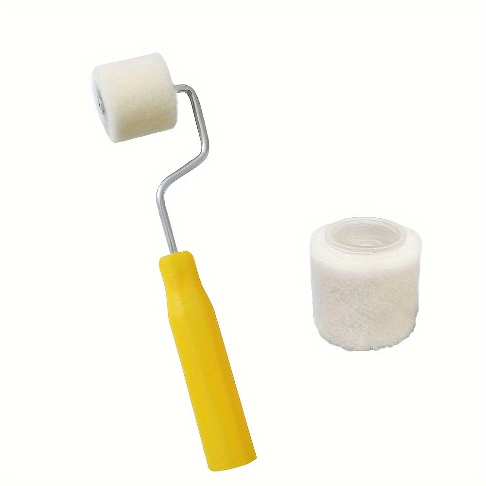 2pcs 1/2in Mini Paint Rollers for Touch Up Trim Edge Small Paint Wool