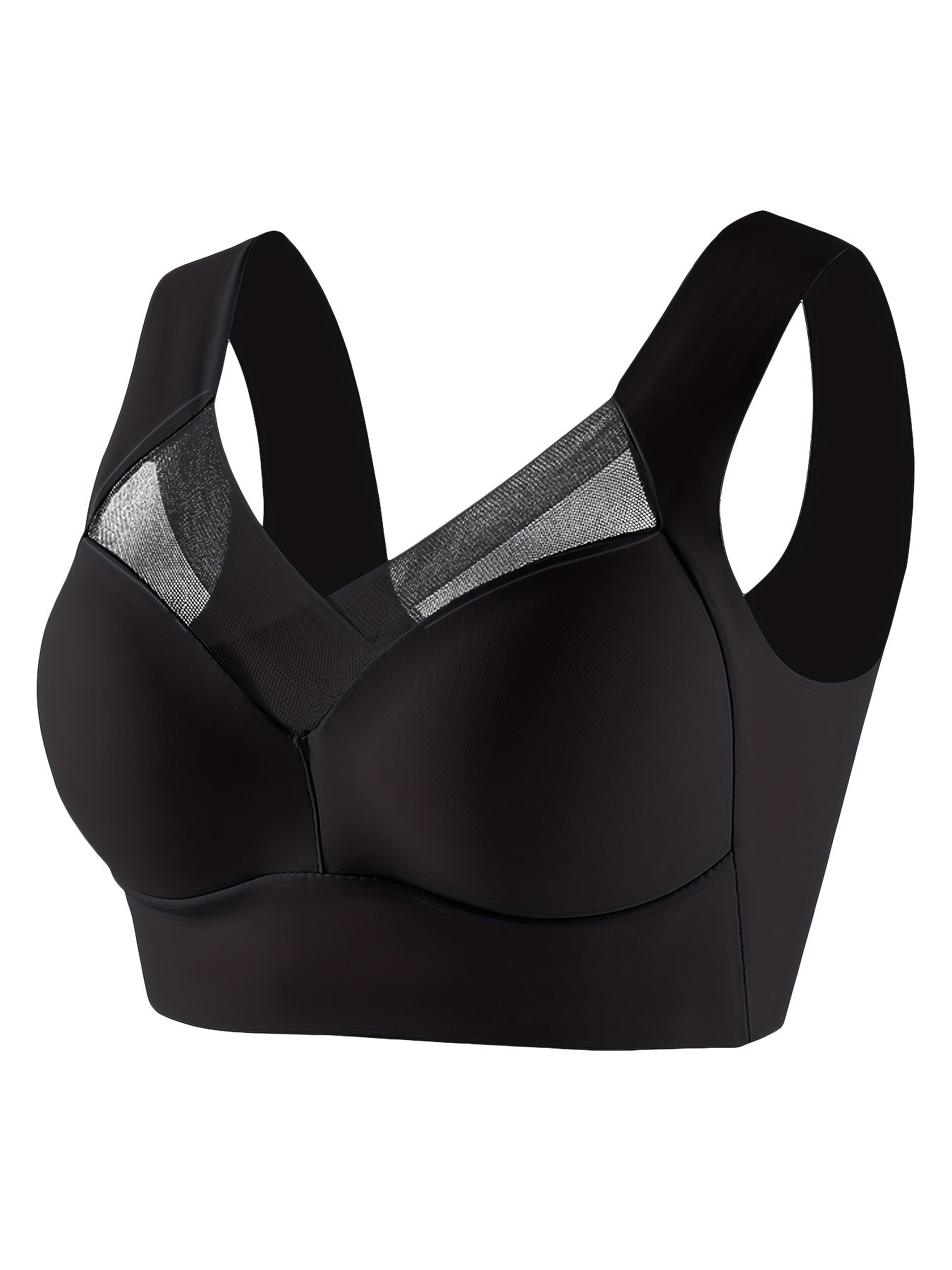 Breathable Wireless Push Up Bra with Mesh