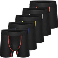 5pc Boys Boxer Briefs Soft Cotton Underwear Breathable Sport