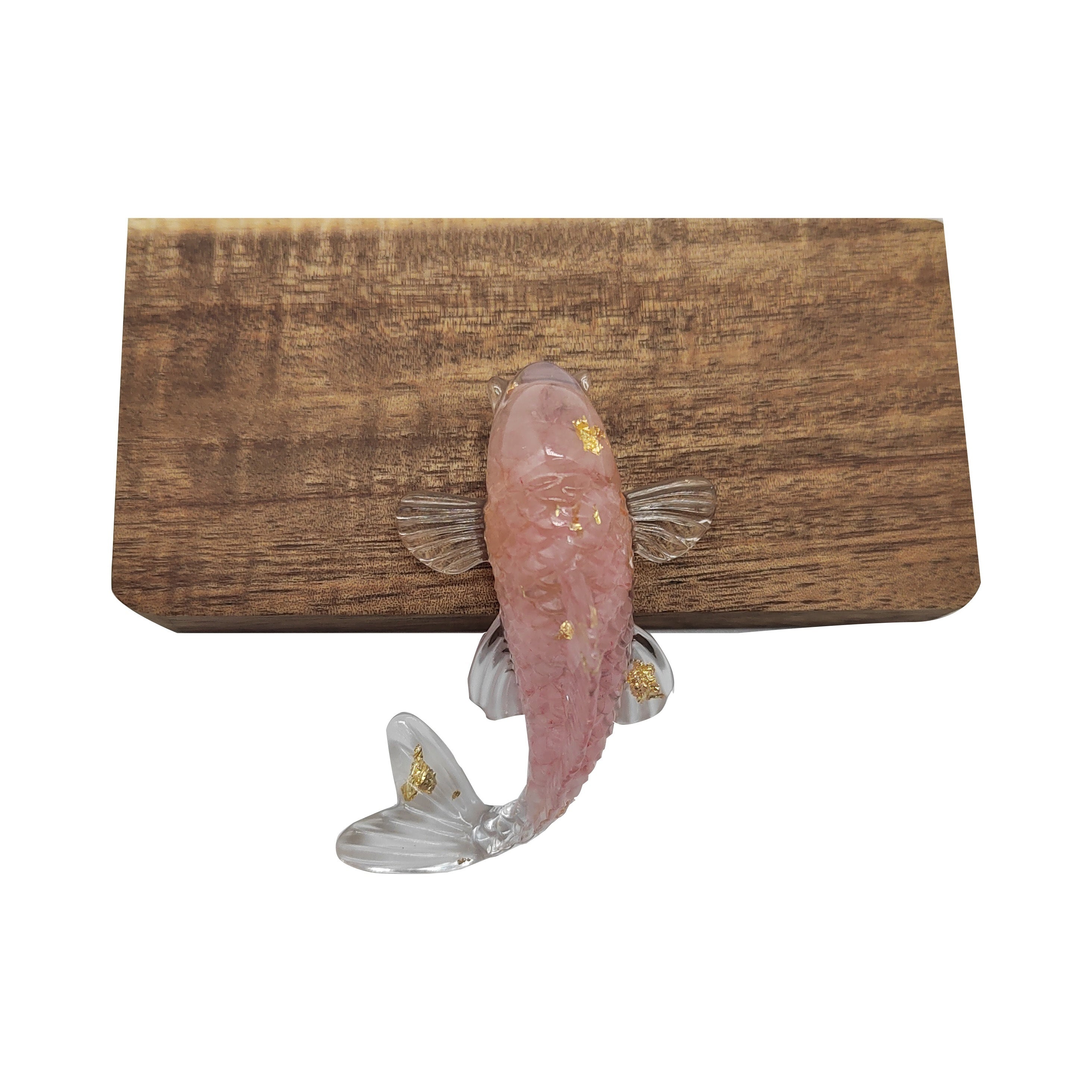 Crystal Stone Gravel Goldfish Shape Small Jewelry Gift