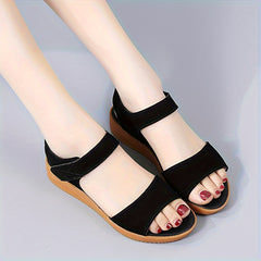 Women's Anti-slip Sports Sandals Hook & Loop Fastener Platform Beach Sandals