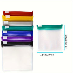 7pcs Pill Pouch Bags Reusable Zippered Medicine Organizer Travel Pill Bags
