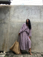  Boho Cover Up Women's Plus Leopard Print V Neck Split Maxi Kaftan