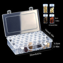 24 38 Slot Storage Box Airtight Container Organizer Portable Carrying Case