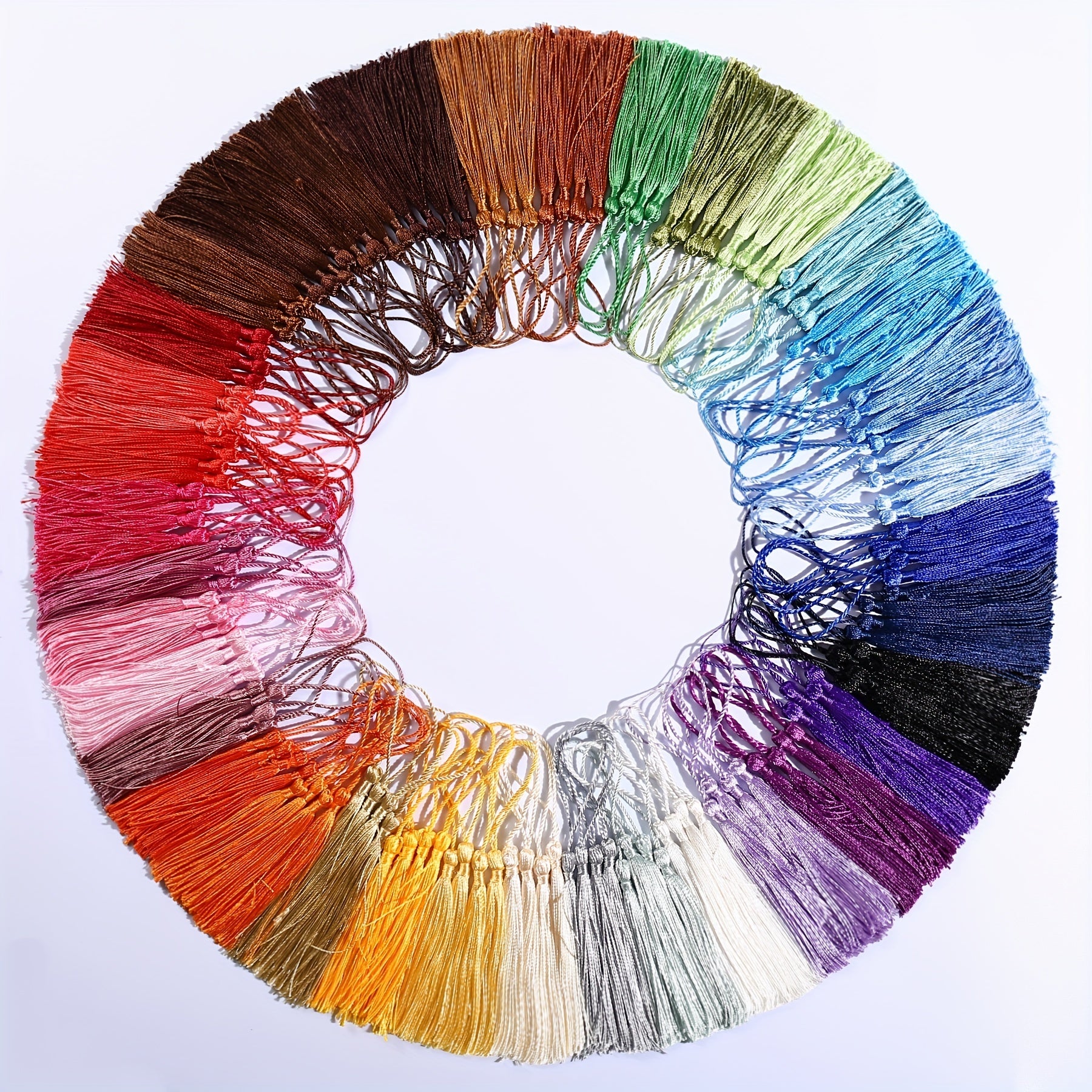 100pcs 144pcs Bookmark Tassels For Crafts Keychain Graduation