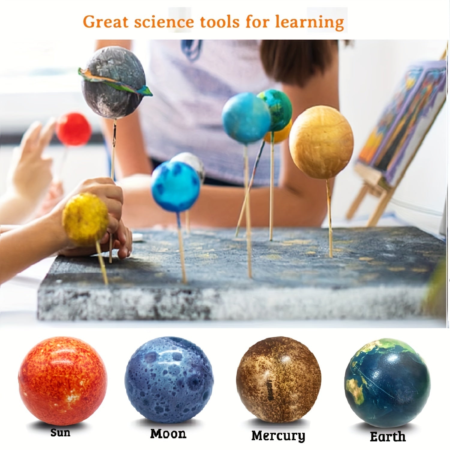 10pcs Solar System Stress Relief Spheres Educational Planet Themed Party Favors
