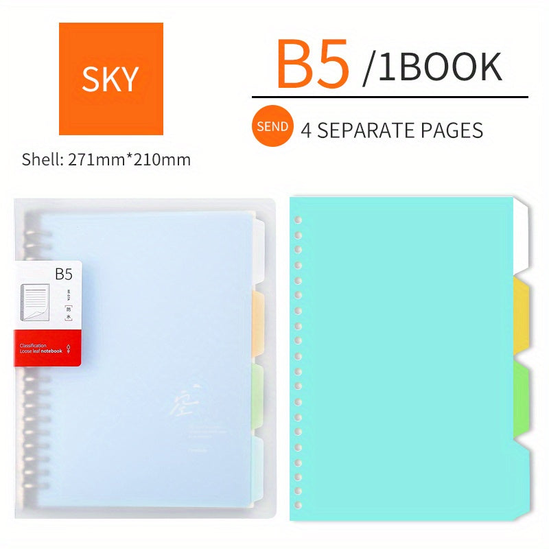 B5 A5 Notebook Refill Horizontal Line Grid Thick Pages
