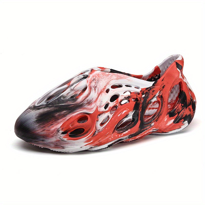 Men's Camo Hollow Out Closed Toe Clogs Slippers Non Slip Beach Sandals