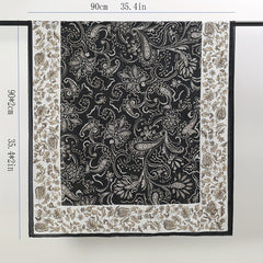 Paisley Print Satin Scarf Large Shawl Bandana Head Wrap