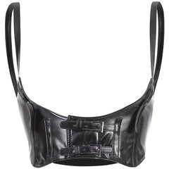 Y2K PU Leather Harness Belt Punk Waist Belt Corset for Women