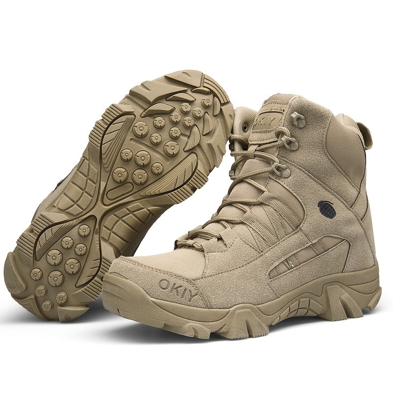 Men's Suede Hiking Boots Wear-Resistant Non-Slip Outdoor Shoes