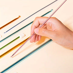 4pcs Hooded Aluminum Crochet Hooks Sweater Needles Knitting Tools