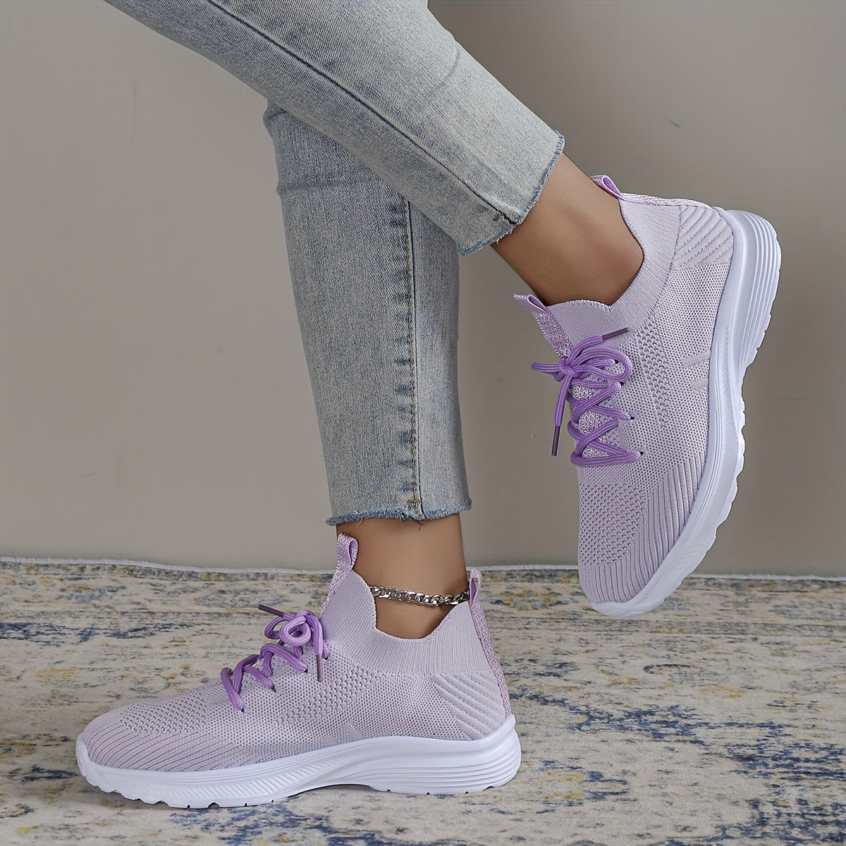 Women's Mesh Breathable Running Shoes Non slip Travel Shoes