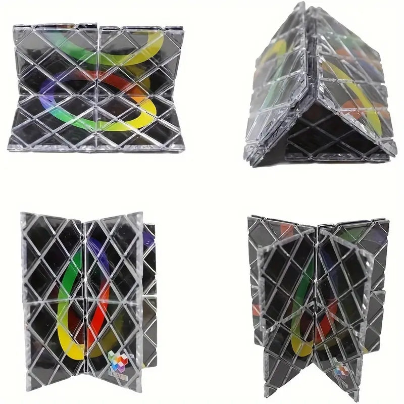Magic Twist Puzzle Cube 8 Panel Folding Puzzle Toy