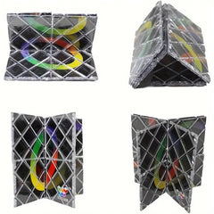 Magic Twist Puzzle Cube 8 Panel Folding Puzzle Toy