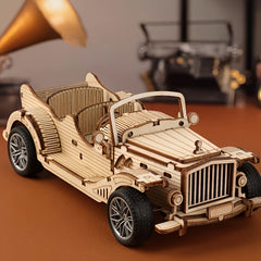 3D Vintage Classic Truck Wooden Puzzle Set DIY Kit