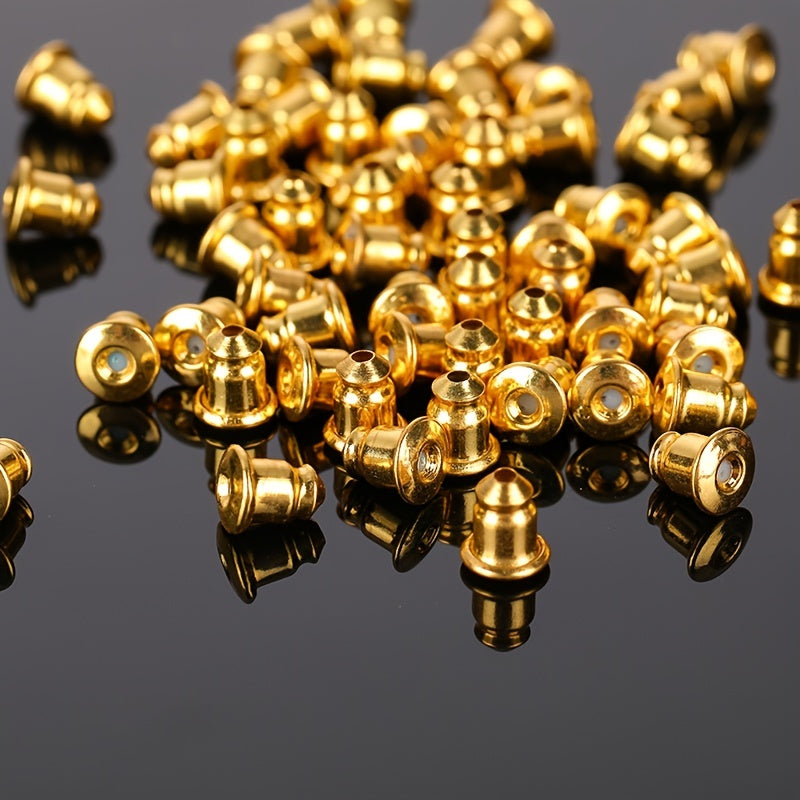 50pcs Casual Earring Back Plugs Round Ear Studs Jewelry Accessories DIY