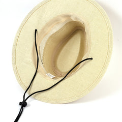 Men's Wide Brim Fedora Hat for Vacation