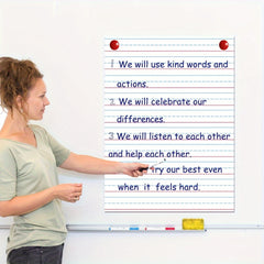 Lrg Laminated Dry Erase Posters Set 20x28in Reusable Easy Clean Durable Wri