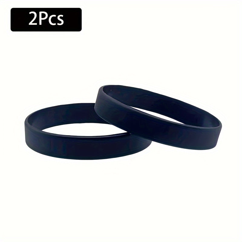 2pcs Silicone Bracelet for Outdoor Fitness and Sports