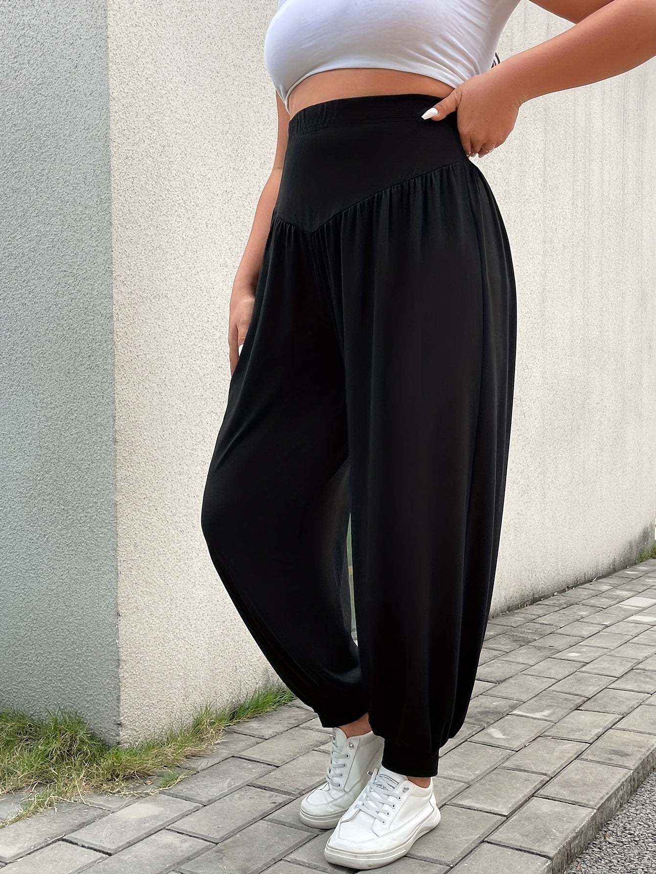  Tummy Control High Rise Casual Pants