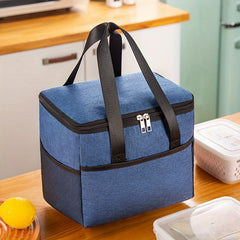 Large Insulated Lunch Bag Leak Proof Zipper Portable Lunch Box