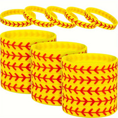 Sporty Softball Silicone Bracelet - Ideal Gift for Fans and Players