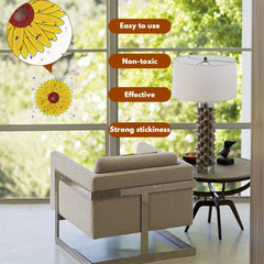 36pcs Sunflower Window Fly Traps Indoor Sticky Insect Trap