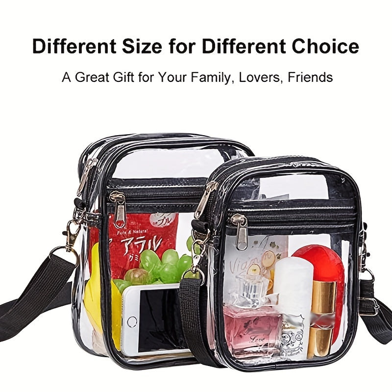 Clear Crossbody Bag Stadium Approved PVC Bag One Shoulder Bag