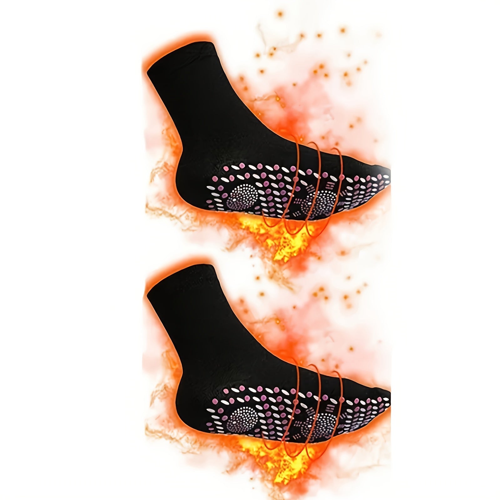 Women's Outdoor Biker Foot Massage Socks - Self Heating Sports Socks