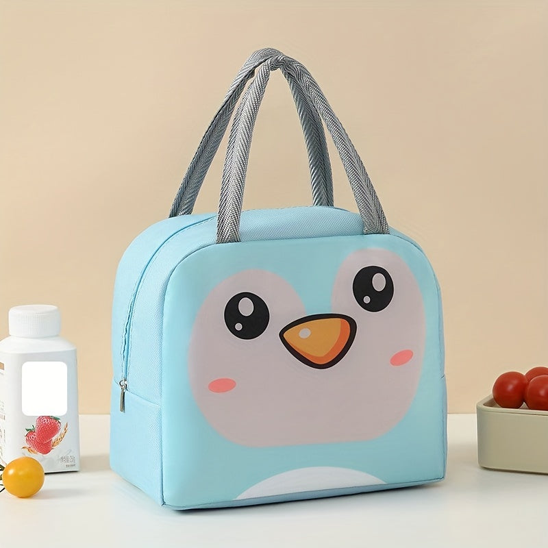 Cartoon Bento Bag Thick Insulated Waterproof Aluminum Film Zipper Storage Bag