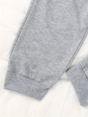 Smile Graphic Print Drawstring Jogger Sweatpants Women's Clothing