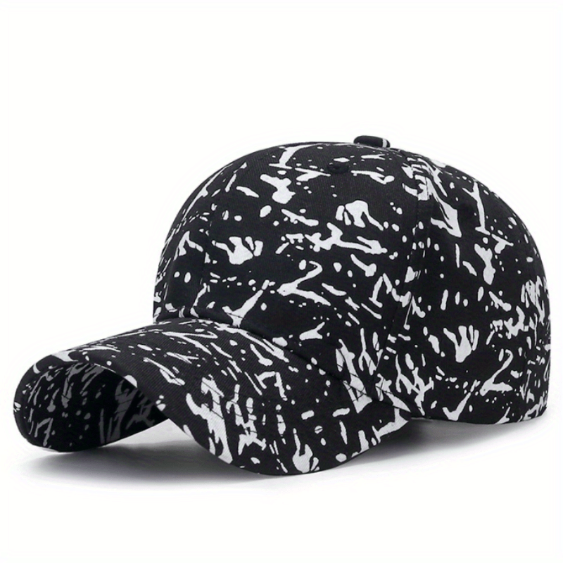 Dotted Print Cotton Baseball Cap Hip Hop Candy Casual Dad Hats Adjustable