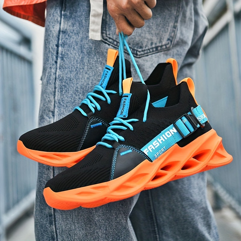 Men's Lace Up Blade Sneakers Lightweight Athletic Shoes