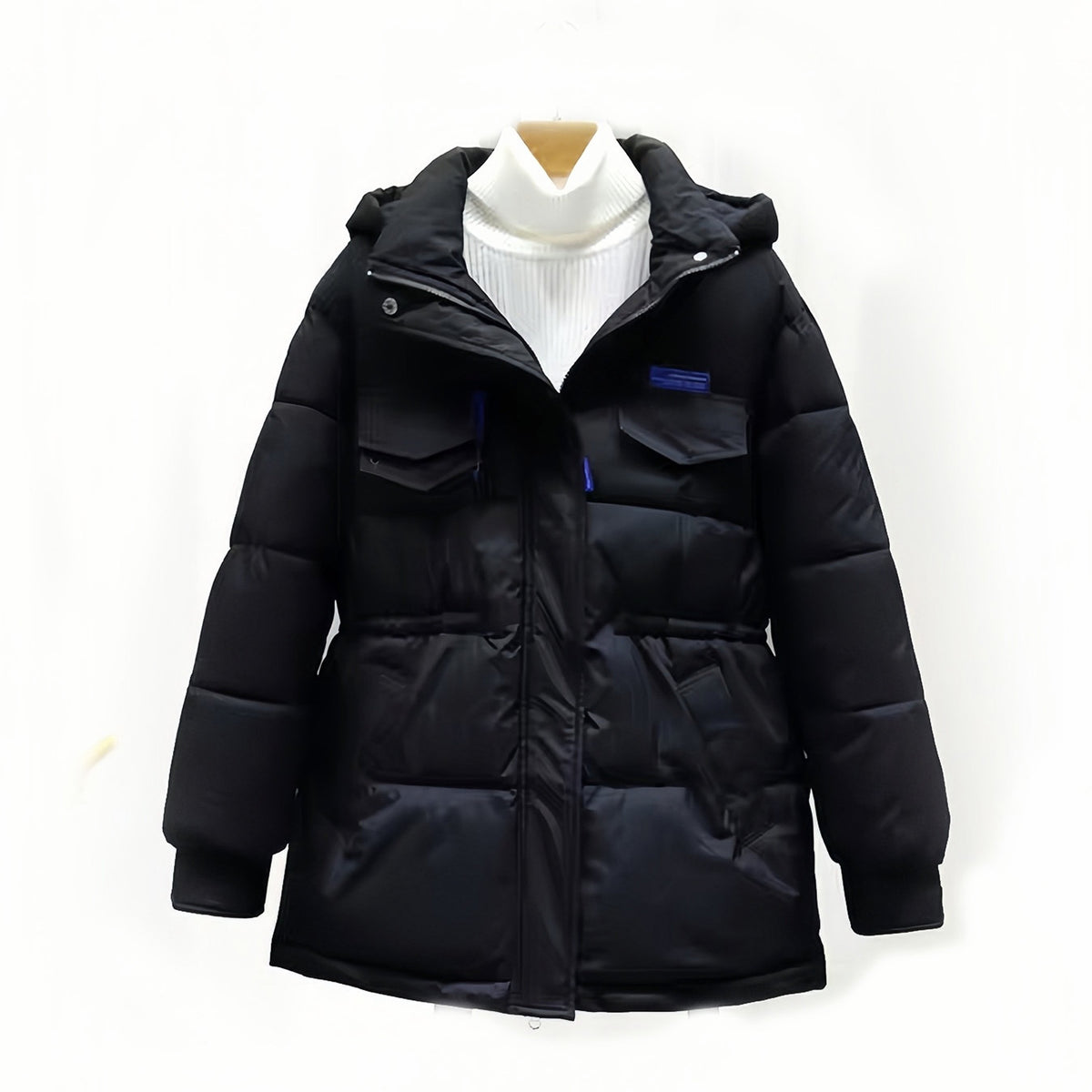 Versatile Loose Puffer Coat For Women Winter Thickened Warm Hooded Jacket