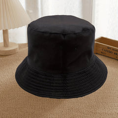 Maple Leaf Print Bucket Hat Foldable Outdoor Sun Protection Sunshade