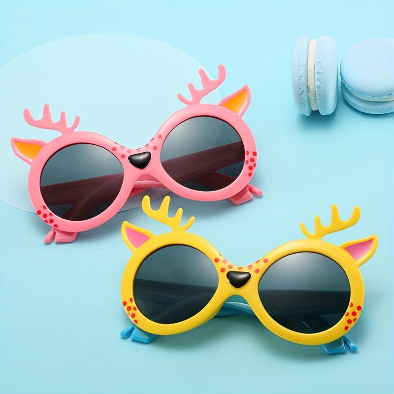 Cartoon Deer Silicone Polarized Sunglasses Sun Protection
