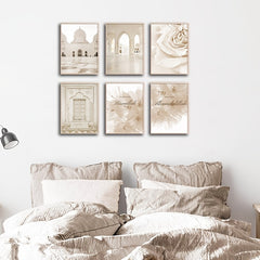 Bohemian Islamic Landscape Canvas Print Moroccan Mosque 8 3x11 8 Inches