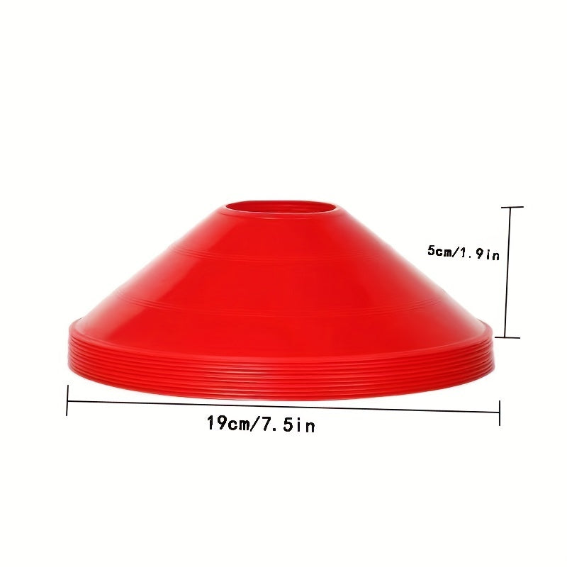 10pcs Basketball & Football Training Discs with Holder & Bag