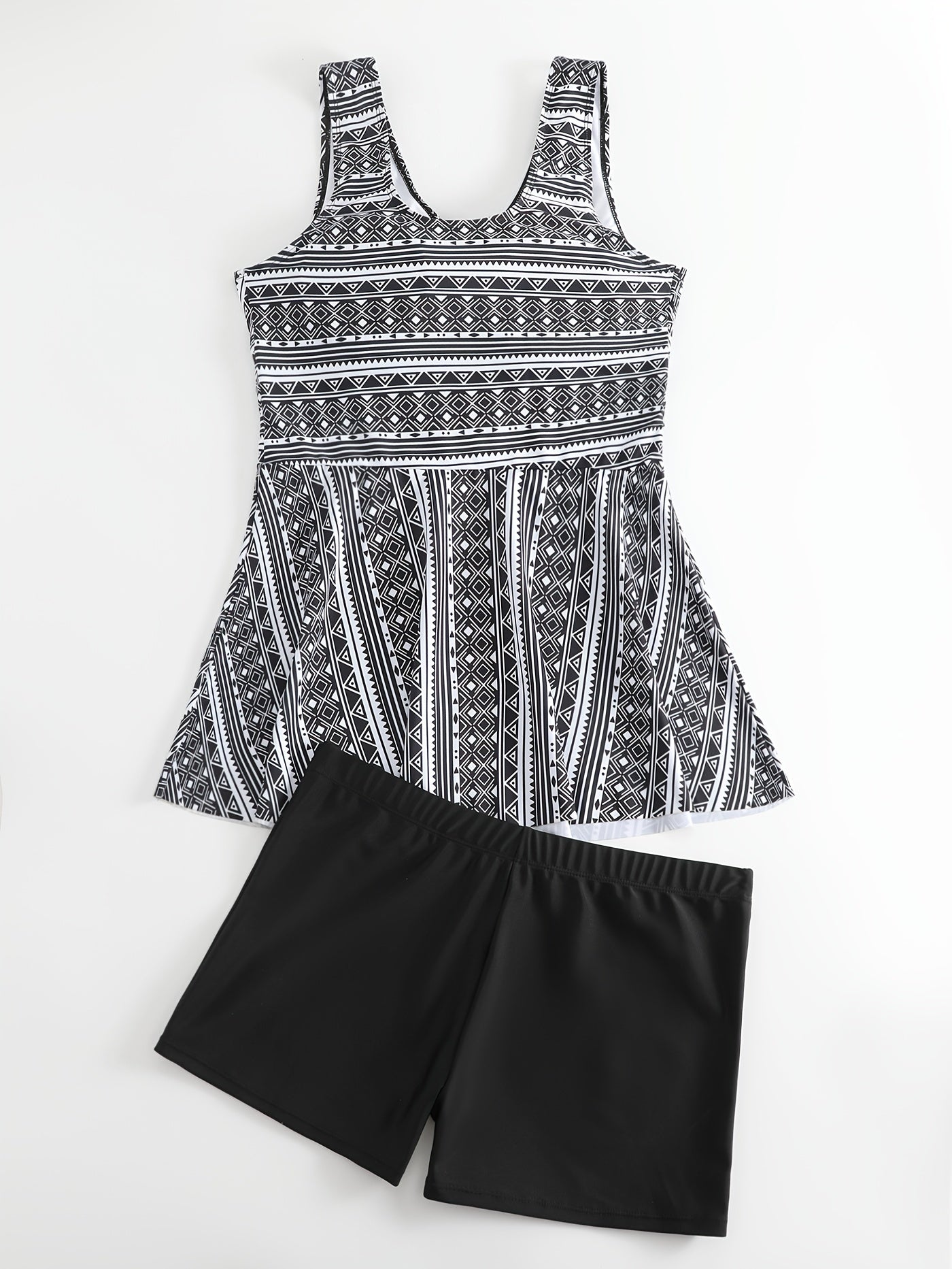  Boho Tankini Set Women's Two Piece Swimsuit