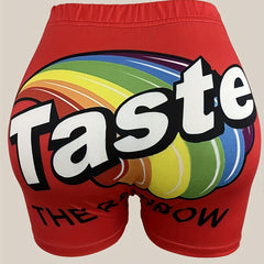  Funny Shorts Women's Plus Art Letter & Graphic Print