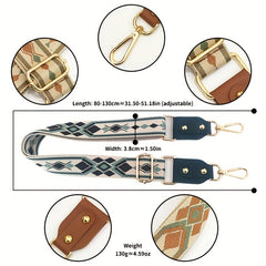 Vintage Pattern Bag Strap Lightweight Adjustable Strap Stylish Strap